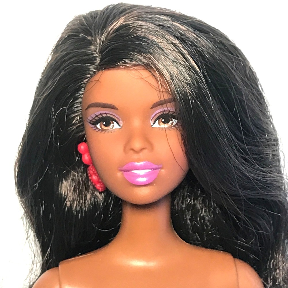 Nude Barbie 2007 Surf's Up Nikki African American Asha Beach Beet L9547 Doll